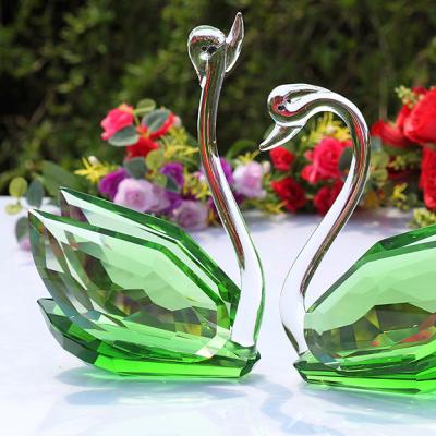 China LCKL-W5612 Europe Hot Selling Crystal Swan for Business Gift for sale