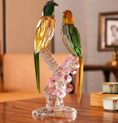 China LCKL-A5468 Europe hot sale crystal bird for home decoration for sale