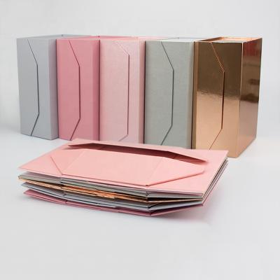 China Recyclable Custom Magnetic Foldable Gifts Shoe Caja Plegable Wrapping Paper Box With Ribbon Packaging Boxes For Gift for sale