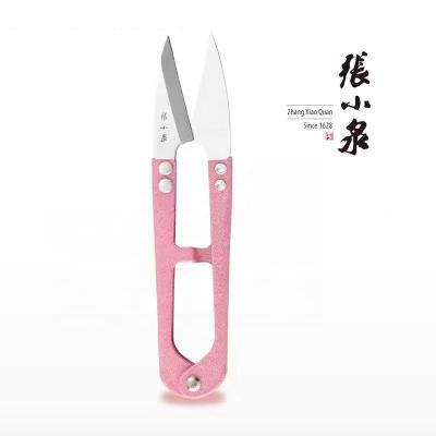 China Embroidery Embroidery Stainless Steel Vibrate Thread Fishing Line Beading Cutter U Shape Scissors Clippers Thread Sewing Scissors for sale