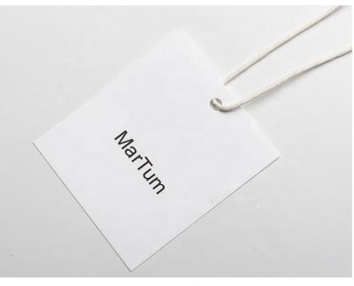 China Newest Viable Stylish Special Paper Clothing Custom Cardboard Product Own Logo Labels Hang Tag For Clothing for sale