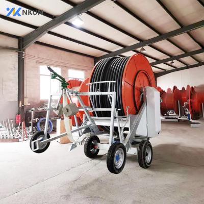 China Water Turbine Driving Agricultural Self Propelled Central Irrigation System Coil Irrigation Sprinkler for sale