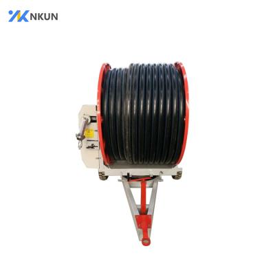 China Water Turbine Driving Irrigation System Agricultural Self Propelled Roller Irrigator for sale