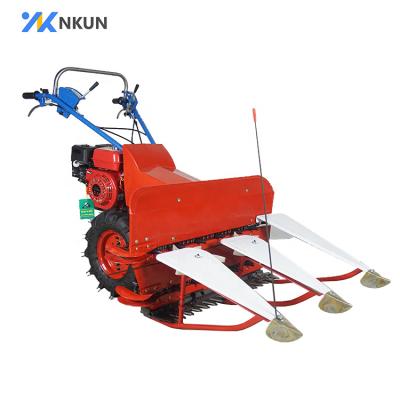 China Mini rice power harvester with 2 wheels reaper harvester for sale for sale