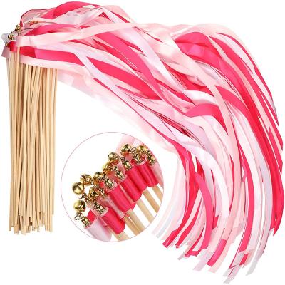 China European Triple Sliver Color Mix Magic Wands Magic Sticks with Fairy Bells Party Flames for Wedding Bridal Shower Decoration for sale