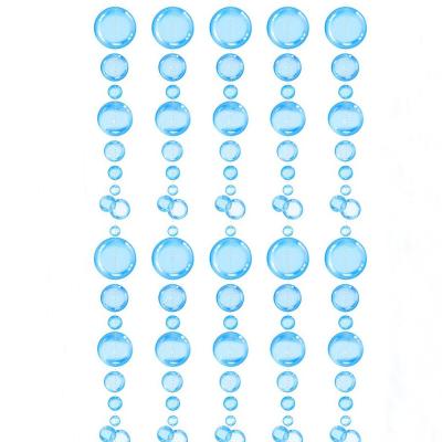 China Eco-friendly Flat Under The Sea Blue Bubble Garlands For Party Decorations Small Mermaid Transparent Floating Bubbles Hanging Garland for sale