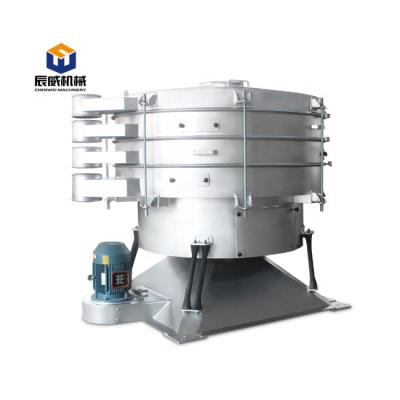 China Food Processing Food Level Tumbler Vibrating Screen Sieve Machine For Spicy Sauce Processing for sale