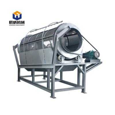 China Chemicals cw mark rotary drum screen screening machine / drum / trommel screen for sale