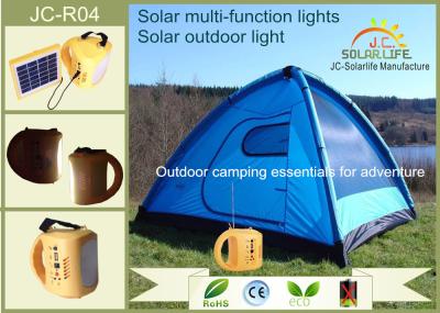 China Multifunctional Customized Solar Camping Lanterns Charging For Mobile Phone / Computer for sale