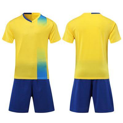 China Custom cheap breathable mesh soccer uniform jersey set wholesale empty soccer jersey sets football jersey sets for sale