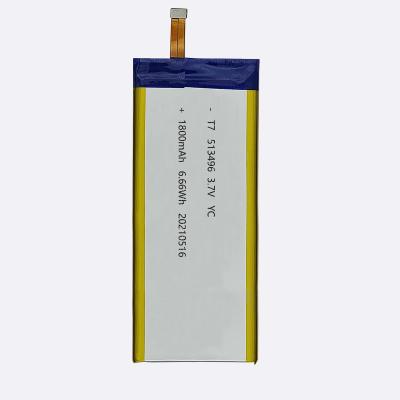 China Toys factory direct sale lithium ion polymer battery 1800mAh 513496 for mini electric car automobile for sale