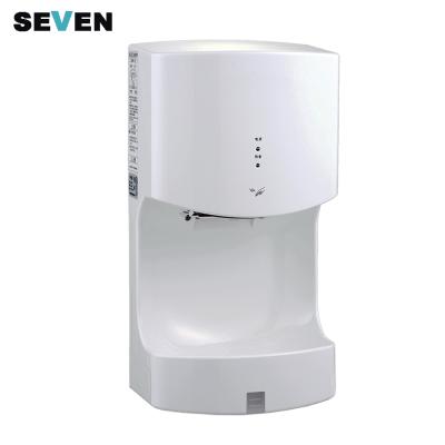 China Hotel ABS Plastic High Speed ​​Automatic Bathroom Air Sensor Wall Mounted Jet Hand Dryer for sale