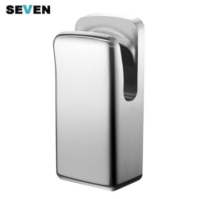 China Hotel Silver 304 Automatic Jet Air Automatic Hand Dryer Stainless Steel for sale