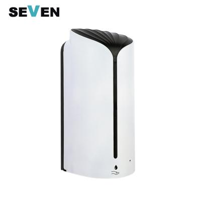 China Modern Wall Mounted Automatic Soap Dispenser 1000ml Battery Sensor Black White Plastic for sale