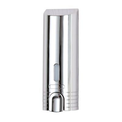 China Wall Mounted Double Soap Dispenser Bathroom Cleaning Cheapest Silver Soap Dispenser for sale