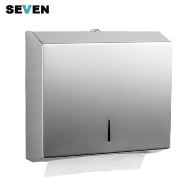 China Modern Wall Mounted Metal Square Toilet Paper Dispenser Tissue Paper Holder Manual Paper Towel Dispenser for sale