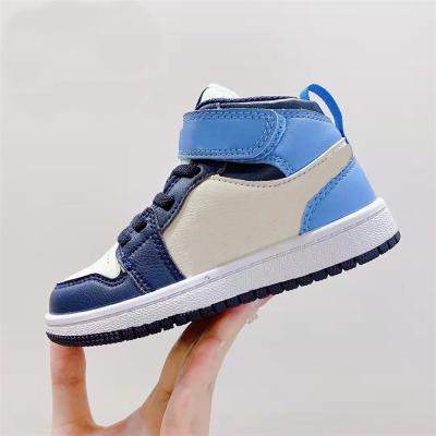 China Kids Toddler Jumpman 1 Basketball Shoes 1s Lightweight Infants Mid Pre School Blue Red TORSION Trainers Hyper Royal College Sneakers Youth for sale