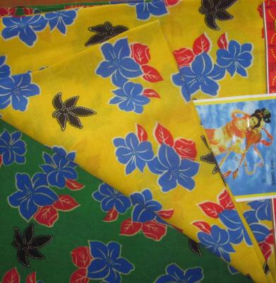 China Double Faced Spun African Printed Rayon 100% Viscose Woven Fabric baati for sale