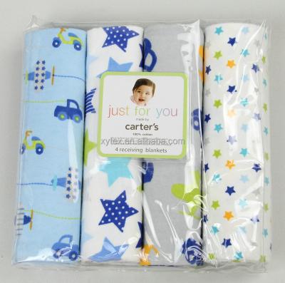 China 100% waterproof cotton receiving the baby blanket for sale