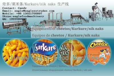 China Jinan Eagle Extrusion corn cheetos nik nak kurkure making machines for sale