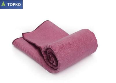 China Extra Thick & Plush Microfiber Yoga Towel , Non Slip Towels For Yoga Mats for sale