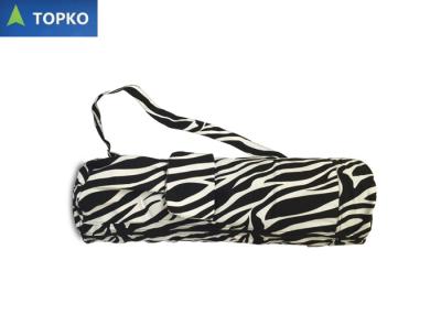 China TOPKO stripe pattern Cotton material Extra Large Yoga Mat Bag Custom Printed for sale