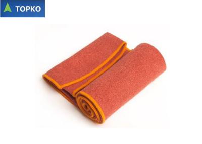 China Bright Color Non - Slip Cotton Microfiber Yoga Towel Eco Friendly Logo Embossed for sale