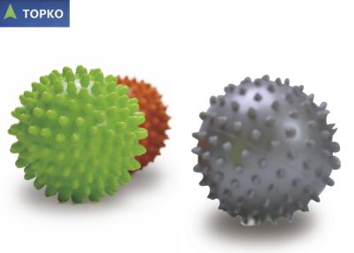 China High Density Small Spiky Massage Ball Green , Weighted Balance Core Gym Ball for sale