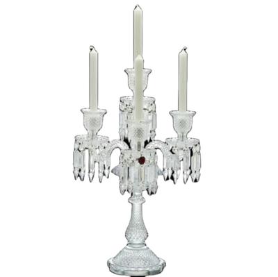 China Weddings modern simple crystal candelabra for wedding baccarat wedding table lamp for decoration for sale