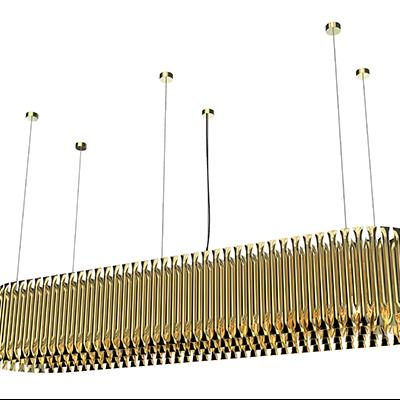 China 2019 New Contemporary Light Luxury Oval Chandelier Matheny Rectangular Suspension Lighting for sale