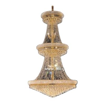 China Traditional Traditional Fancy Golden Basket Chandelier in Dubai Empire Crystal Lighting for sale