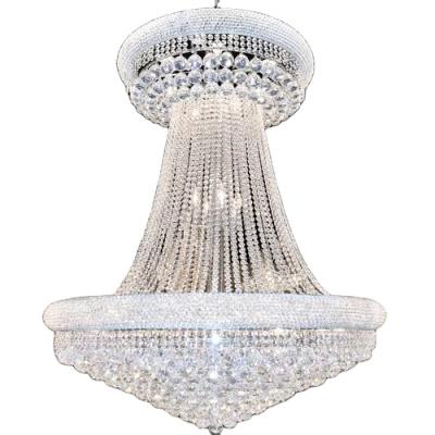 China Empire contemporary crystal chandelier foyer villia lighting classic palace light fixture for home use for sale