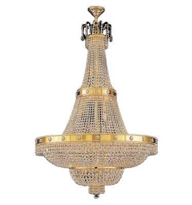 China Traditional Wholesale Traditional Crystal Pendant Chandelier in French Stock Empire Basket Lighting for sale