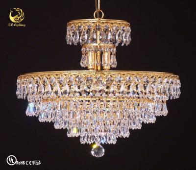 China Zhongshan Factory Wholesale K9 Crystal Chandelier Light Modern Commercial Empire Lighting Mini Chandelier for sale