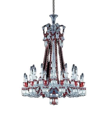 China Contemporary hot sale high quality French baccarat 24 lights chandeliers for home decoration for sale