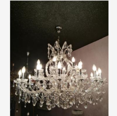 China Residential Maria Theresa chandelier 24 lights low cost fancy light crystal lighting bobeche Maria Theresa for sale