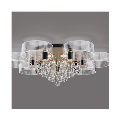 China Nordic Modern Minimalist Atmosphere Lighting Living Room Style Light Luxury Crystal Ceiling Lamp for sale