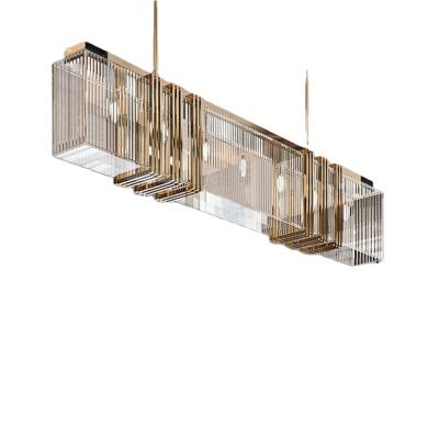 China Post-modern rectangular luxury chandelier dining room decoration for sale