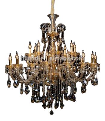 China EUROPEAN Gold Plated Crystal Candle Chandelier Asfour Pendant Lamps Lighting Bohemia Style Czech Republic Design for sale