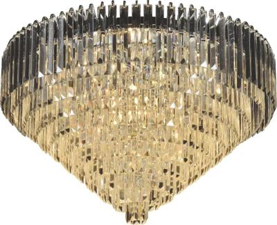 China Fancy Home Use Modern Crystal Light Modern Ceiling Chandelier Round Modern Design Flush Mount for sale