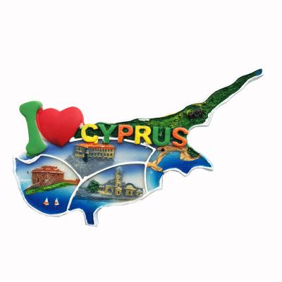 China Other Wholesale Custom Resin Printed SeaWorld Beach Surfboard Souvenirs Cyprus Fridge Magnets Resin Gifts for sale