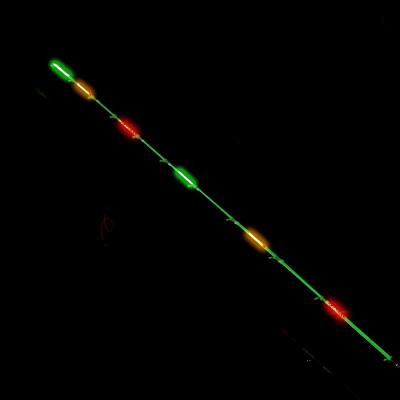 China Fiber Optic Battery Cable Night Fishing Rod Tip Fluorescent Red Night Fishing Nano Optical Fiber for sale