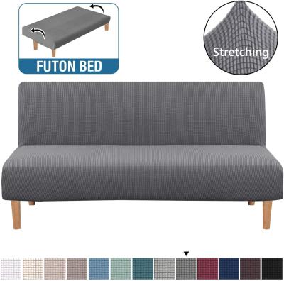 China Modern Stretch Futon Armless Couch Covers Slipcover Futon Bedspread Furniture Protector Covers for sale