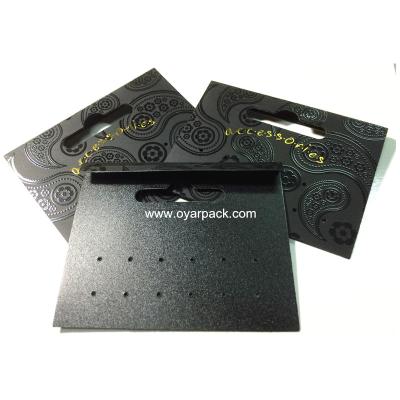 China 0.45mm PVC Or PP Material Jewelry Display Earrings Card for sale