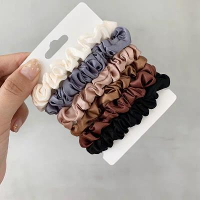 China For Hair Accessories Packaging Custom Printed Paper Hair Scrunchies Holder Hanging Elastic Card With Logo For Hair Accessories Packaging for sale