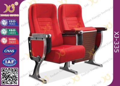 China Aluminum Leg Stackable Auditorium Chairs With ABS Tablet / Tip Up Seat for sale