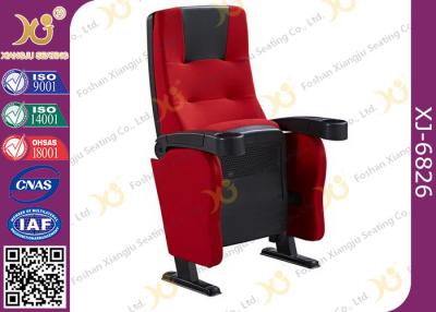 China Fire Retardant Red Fabric Sponge Cinema Theater Chairs For Opera House for sale