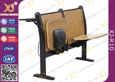 China Plywood School Desk And Chair , College Student Desk With Chair For University Lecture Hall for sale