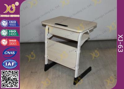 China Epoxy Powder Coated Student Desk And Chair Set , Childrens School Desk And Chair for sale