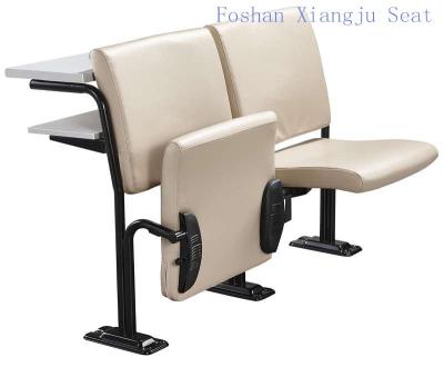 China Cold Rolled Steel Frame Geniune Leather with Foam School Desk And Chair With Writing Desk for sale